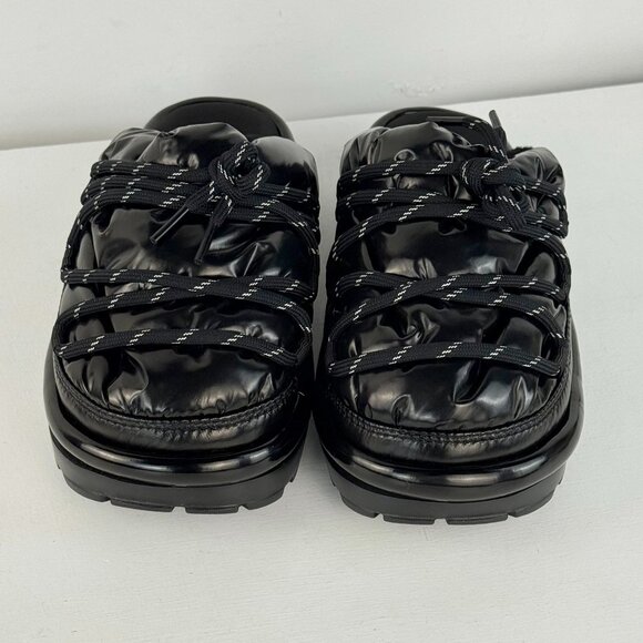 Women 7 - UGG HI Shine Spaceslider Slide Black Sandal - Picture 4 of 8